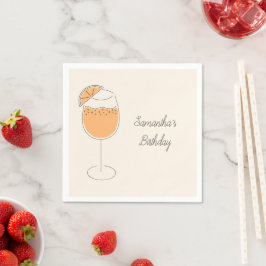 Spritz Bubbly Cocktail Födelsedagsfest Pappersservett