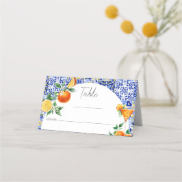 Spritz Medelhavet Bröllopsdusch Bord Plats Biljett Placeringskort