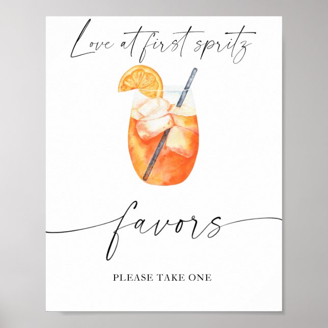 Spritz-möhippa - ta en tjänst poster (Framsidan)