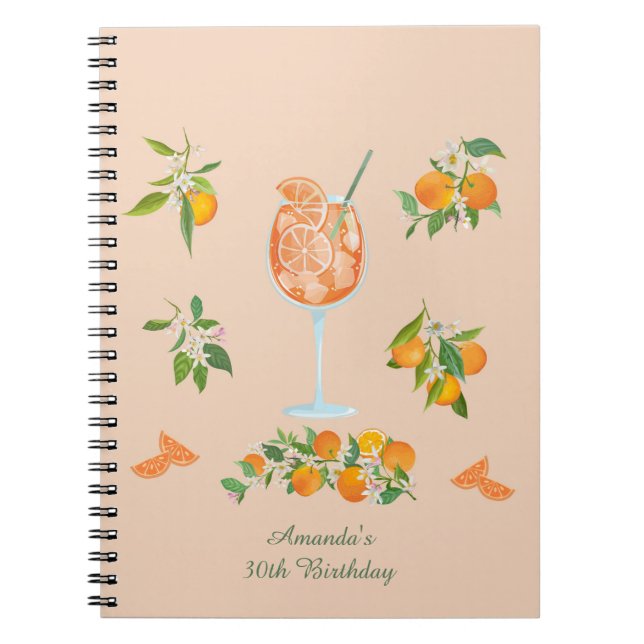 Spritz Sommarfödelsedag Anteckningsbok (Framsidan)