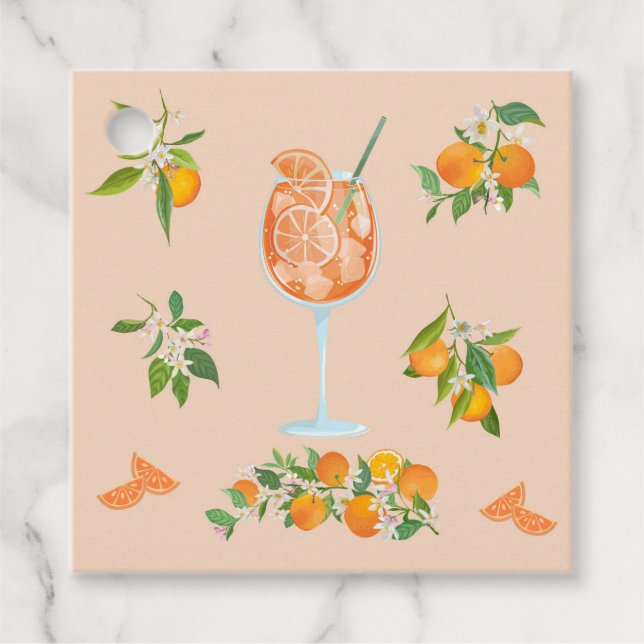 Spritz Sommarfödelsedag Gåvor Etiketter (Framsida)