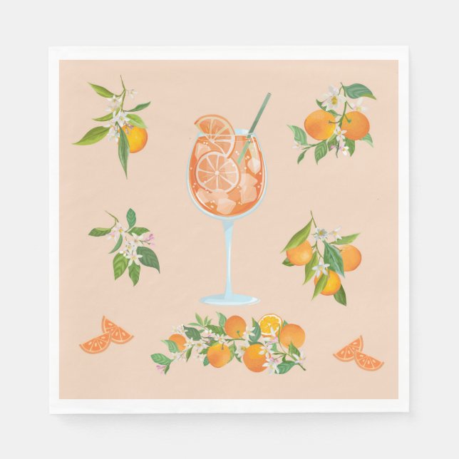 Spritz Sommarfödelsedag Pappersservett (Framsidan)