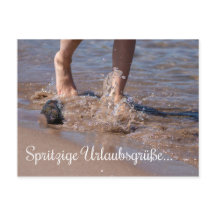 Spritzige Urlaubsgrüße Direkt aus dem Meer!