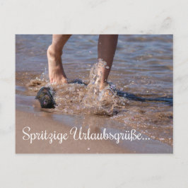Spritzige Urlaubsgrüße Direkt aus dem Meer! Vykort