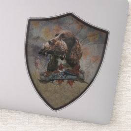 Sprocker Spain , Gun hund art Sticker Klistermärken