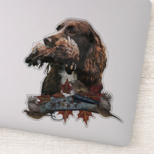 Sprocker Spain , Gun hund art Sticker Klistermärken