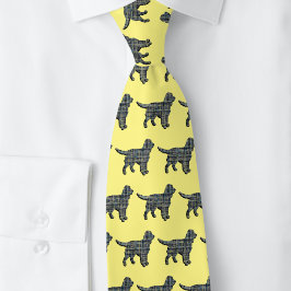 Sprocker Spain Hund Gult & Black Grid Gult Slips
