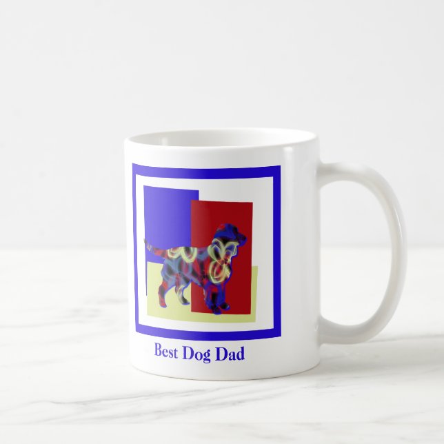 Sprocker Spain Hund Silhouette TRBY Far's Day Kaffemugg (Höger)