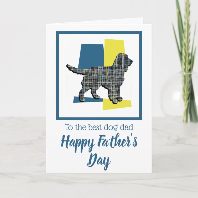 Sprocker Spaniel Hund TriColour Fars Dag Kort (Framsida)