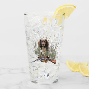 Sprocker Spanska, Gun hund art Glass Glaskopp