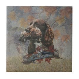 Sprockerspanelen, Gun hund art Kakelplatta
