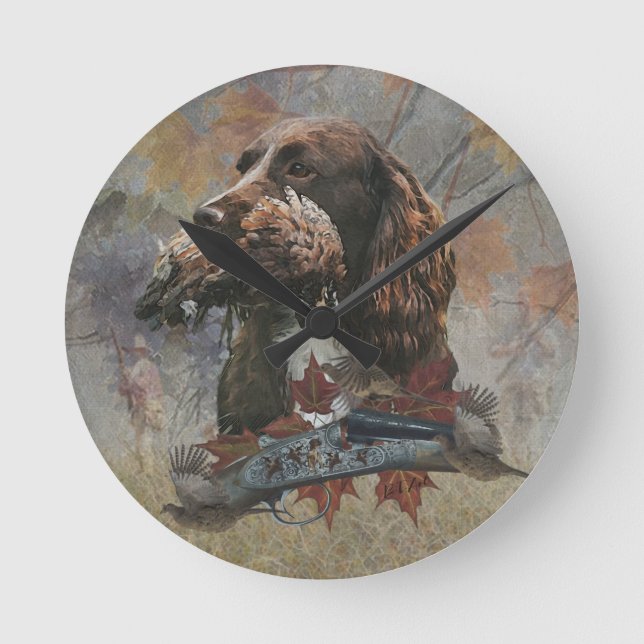 Sprockerspanelen, Gun hund art Rund Klocka (Framsida)