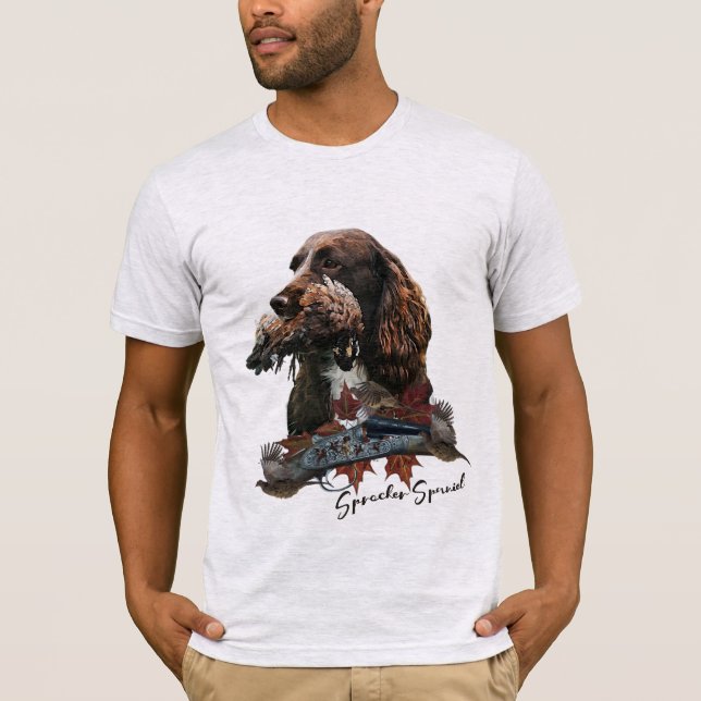 Sprockerspanelen, Gun hund art T Shirt (Framsida)