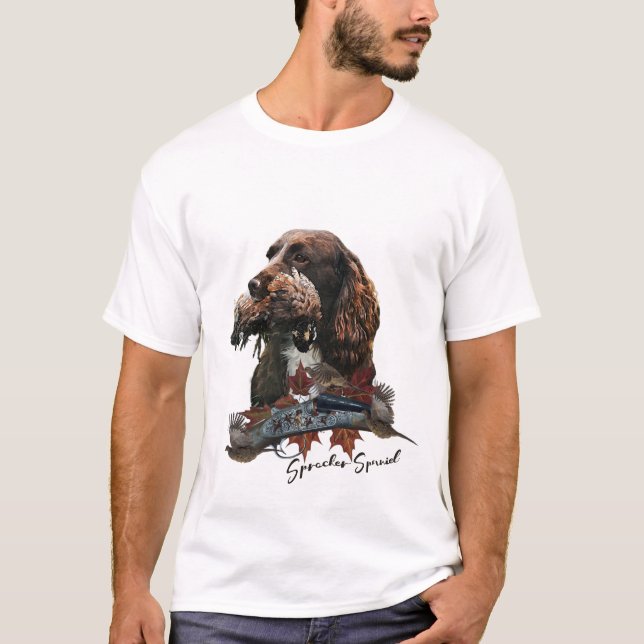Sprockerspanelen, Gun hund art T Shirt (Framsida)