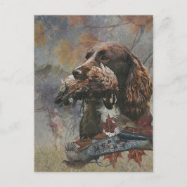 Sprockerspanelen, Gun hund art Vykort