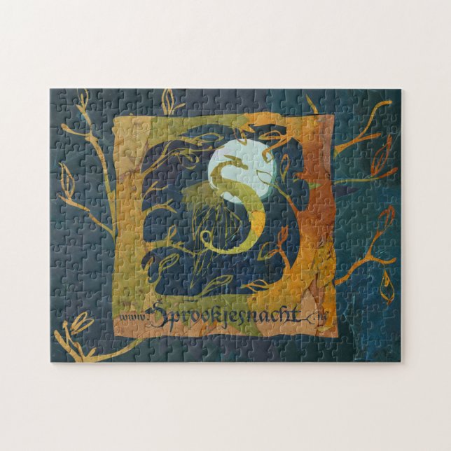 Sprookjesnacht puzzel kleur pussel (Horisontell)