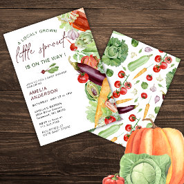 Sprout är på samma sätt som vattenfärgsbabyskor inbjudningar