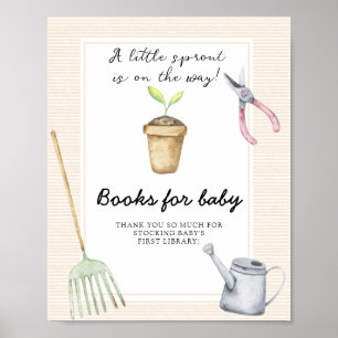 Sprout babydusch - bokar för baby poster