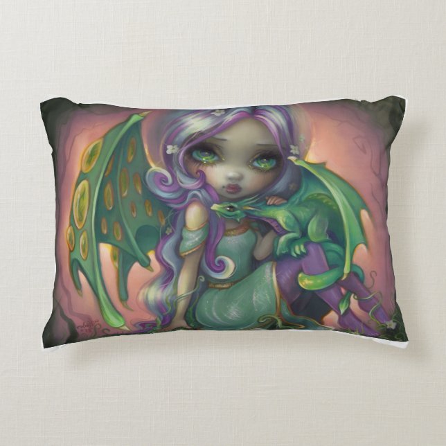 Sprout Dragonling Kudd  Prydnadskudde (Framsidan)