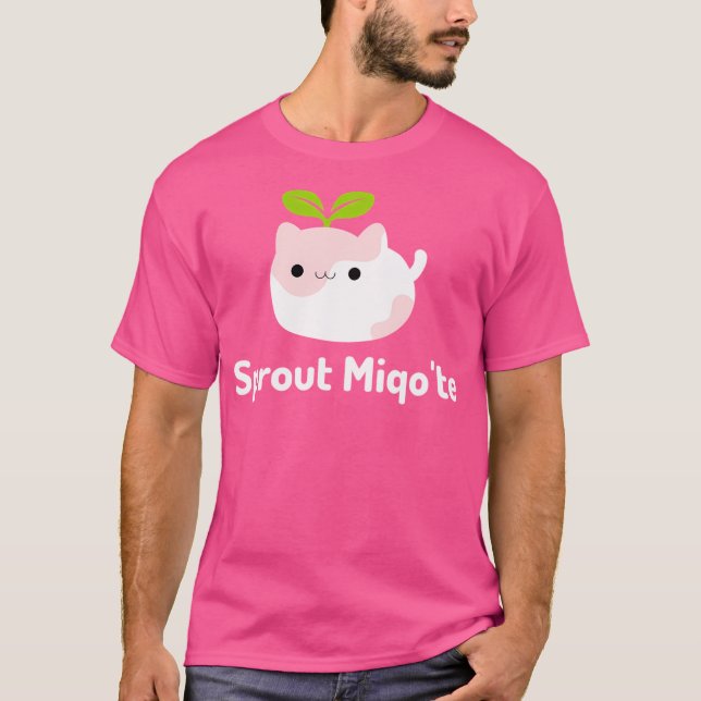 Sprout Miqo'Te Ffxiv T Shirt (Framsida)