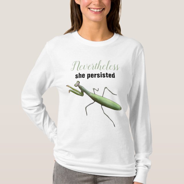 Sprout Praying Mantis T Shirt (Framsida)