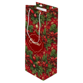 Spruce Boughs and jul Bollar Red Grönt