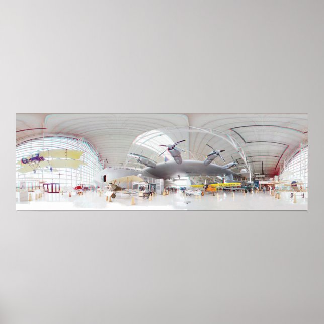 Spruce Goose 3D 360 Degree Panorama Poster (Framsidan)