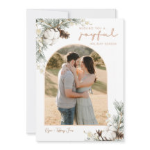 Spruce & Gräs Cones julkort med Arch Photo