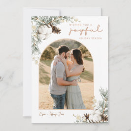 Spruce & Gräs Cones julkort med Arch Photo Inbjudningar