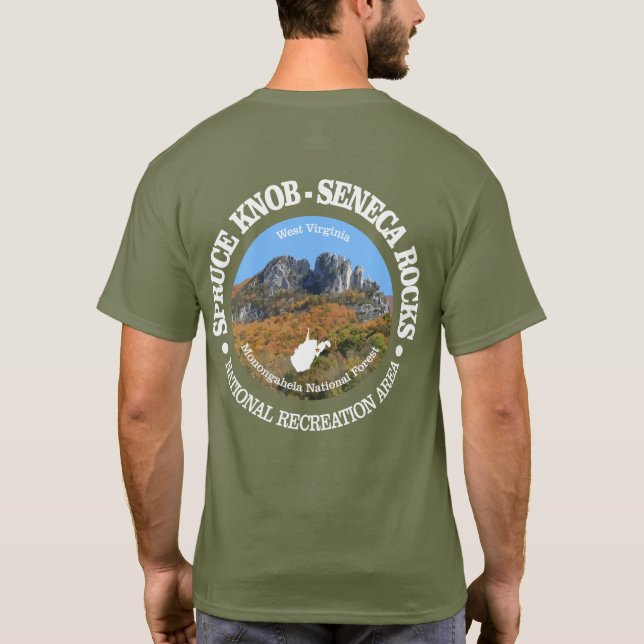 Spruce Knob - Seneca Sten NRA T Shirt (Baksida)