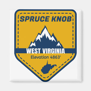 Spruce Knob Väster Virginia Magnet