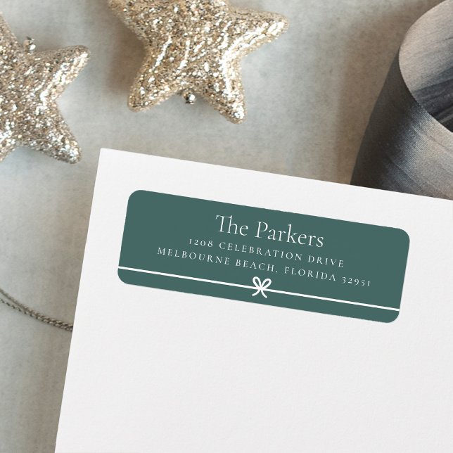 Spruce | Modern kortkommando - minimal Returadress Etikett (Skapare uppladdad)