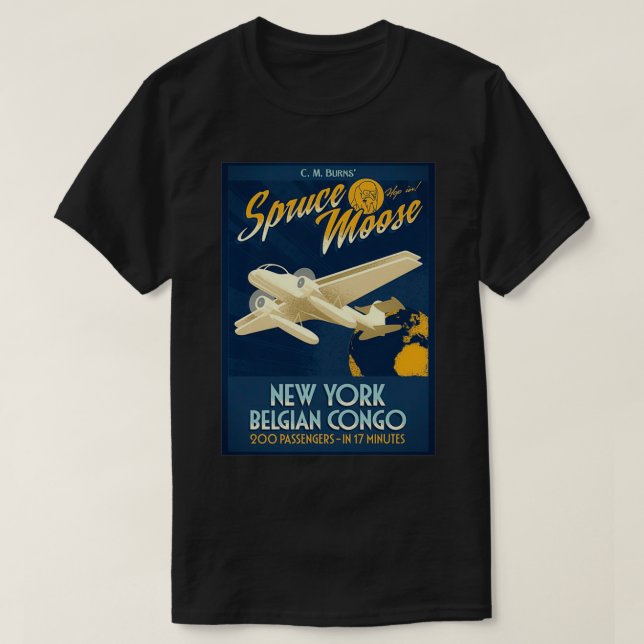 Spruce Moose T Shirt (Design framsida)
