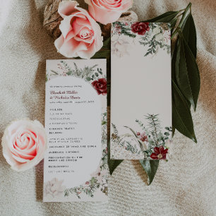 Spruce & Snöre Bröllopsprogrammet VinterBlommigt Program
