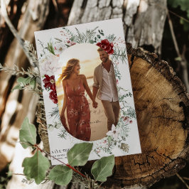 Spruce & Snöre | Foto för Vinter-Blommigtar Bröllo Spara Datumet