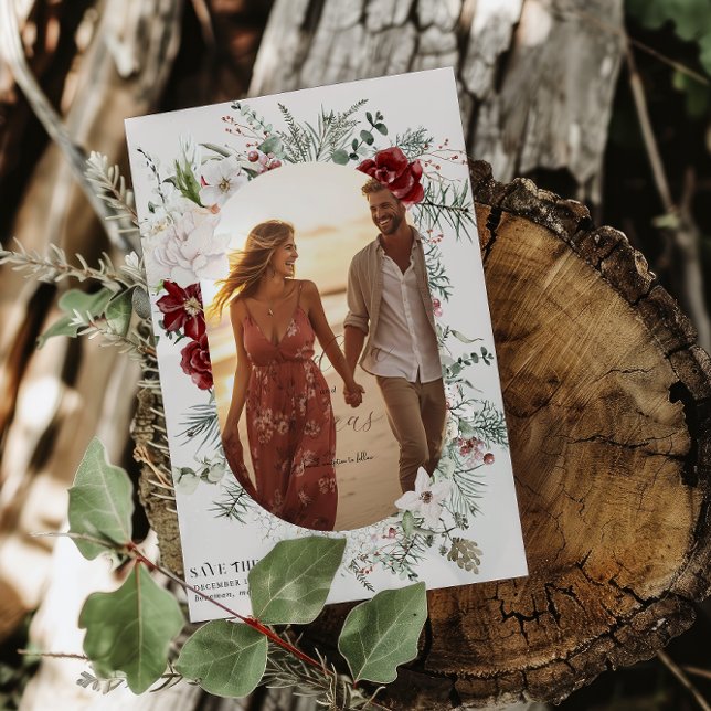 Spruce & Snöre | Foto för Vinter-Blommigtar Bröllo Spara Datumet (Skapare uppladdad)