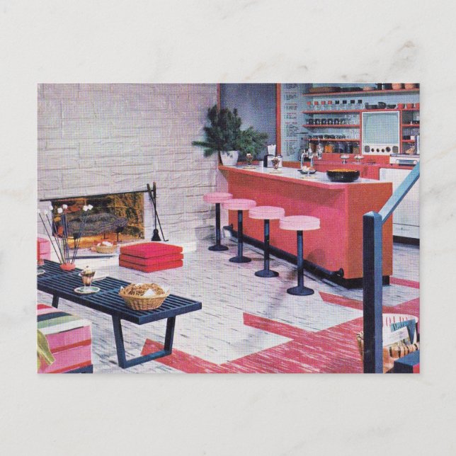 Spruce Up Your Basement Vykort (Framsida)