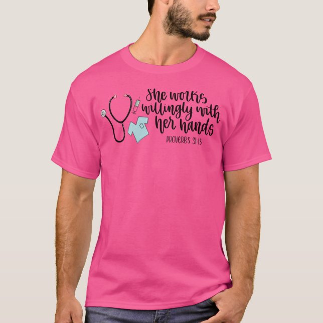 Sprüche 31 Amning T Shirt (Framsida)