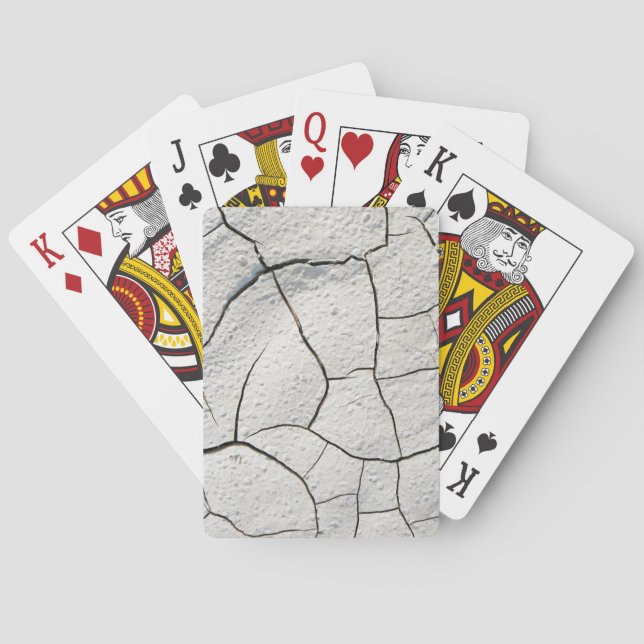Sprucken jordig struktur casinokort (Baksidan)
