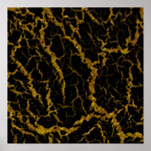 Sprucken rymdlava - Glitter Orange Poster