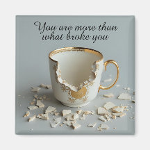 sprucken trasig tekop inspiration Magnet