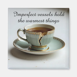 sprucken trasig tekopp inspirerande Magnet