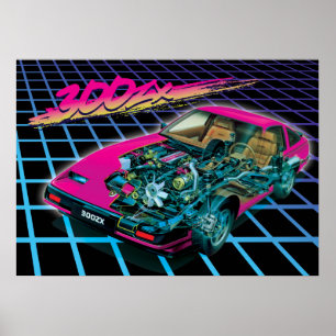 Sprungen om 300zx poster