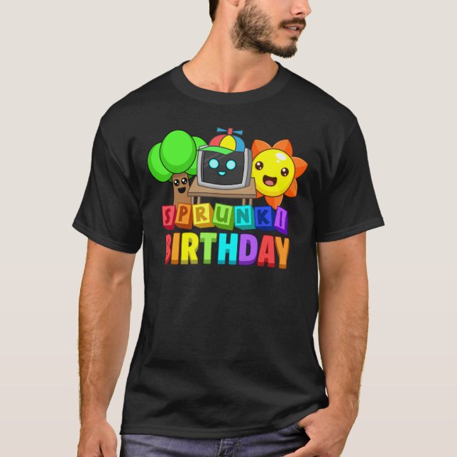 Sprunki Birthday T Shirt (Framsida)