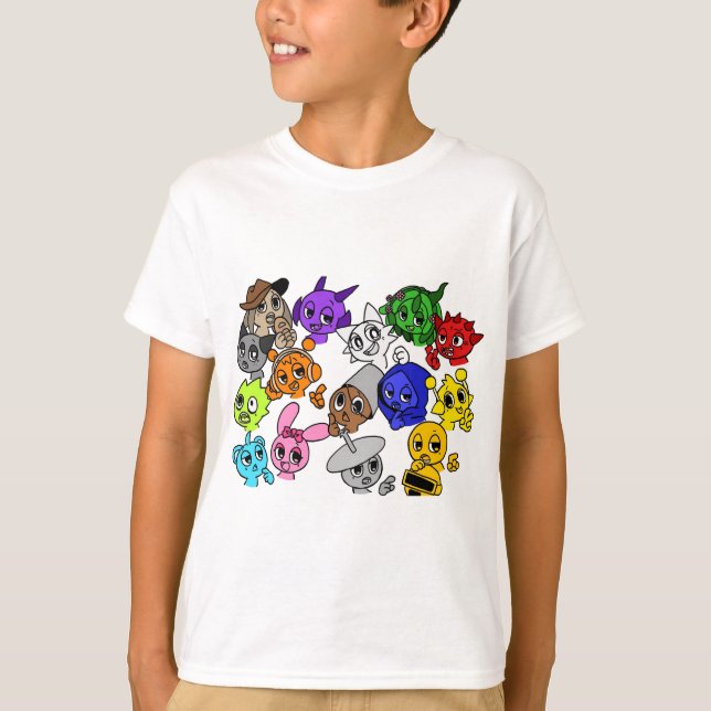 Sprunki Group! | Simon Oren Funbot Pinki Wenda  T Shirt (Framsida)