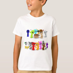 Sprunki Sprunky Simon Oren Funbot Pinki Wend i 3D T Shirt