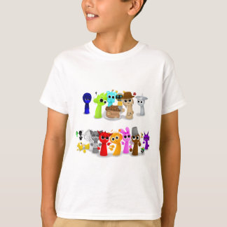 Sprunki Sprunky Simon Oren Funbot Pinki Wend in 3D T Shirt