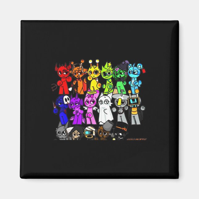 Sprunky Happy halloween Funbot Jevin Simon Pinki O Magnet (Framsidan)