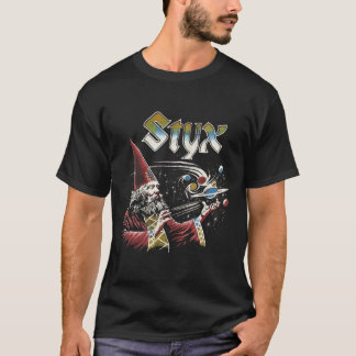 SPRUTA-ikoner för återgång till band i STYX 70s T Shirt