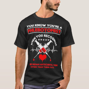 Spruta Phlebotomist Phlebotomy Doktor Heart Pulse T Shirt